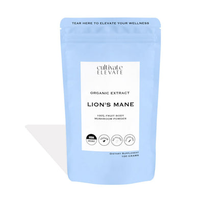 Organic Lions Mane Extract Powder - The Brain Mushroom