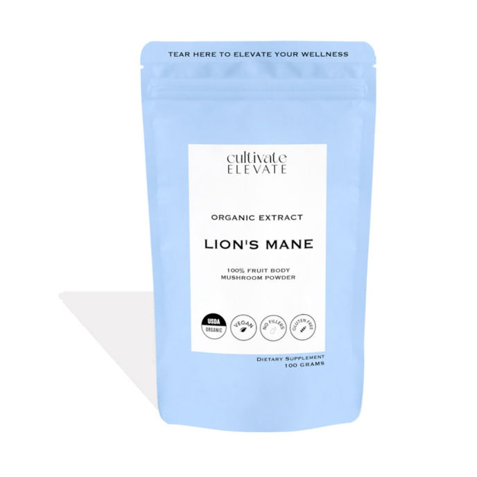 Image for Organic Lions Mane Extract Powder - The Brain Mushroom