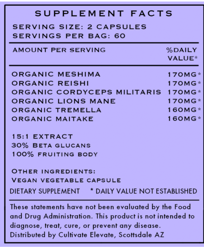 Image for 6mix Mushroom Capsules